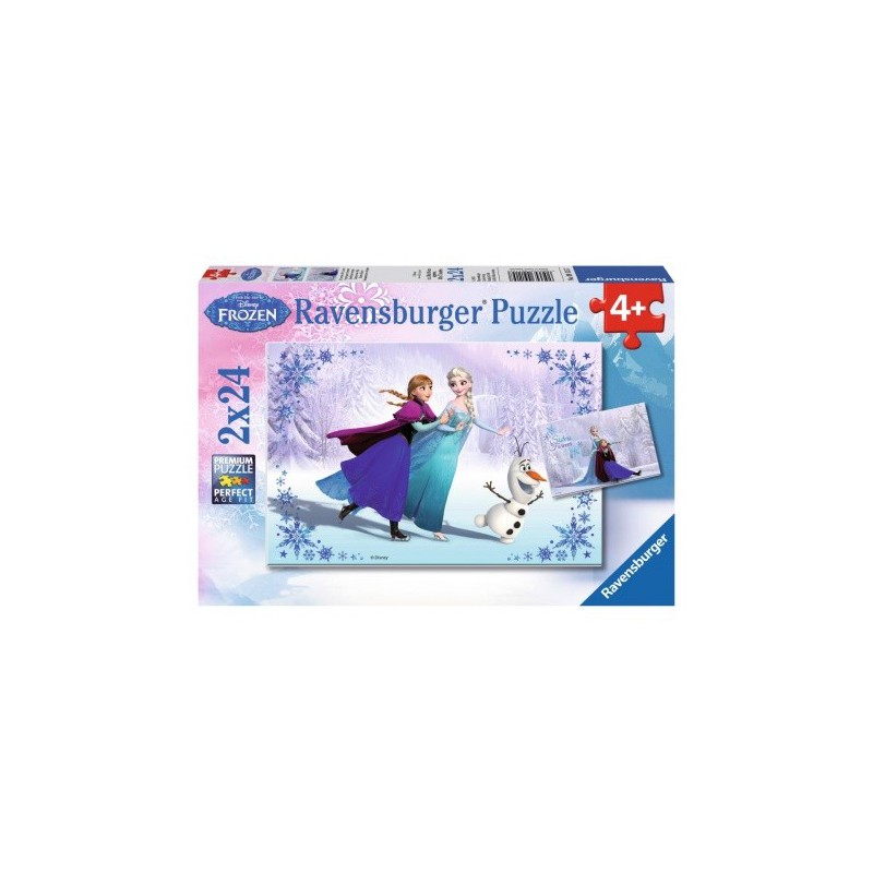 Ravensburger  2*24stukjes Frozen Zussen voor altijd
