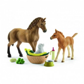 Schleich  baby dieren verzorging set 42432