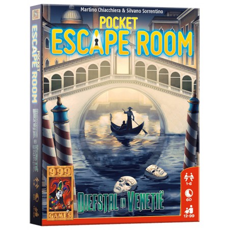 Pocket Escape Room - kaartspel diefstal in Venetie