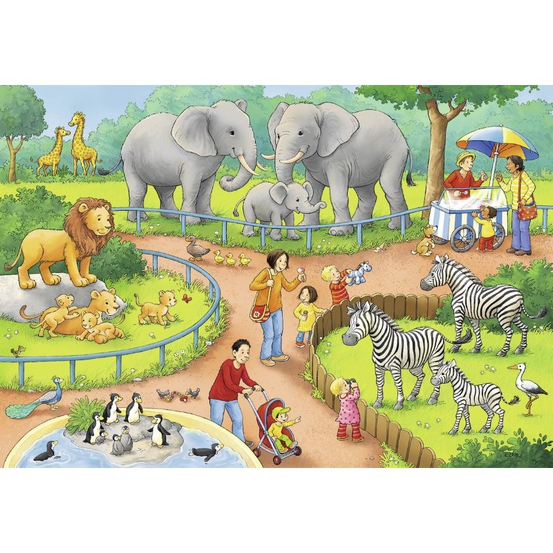 Een dag in de dierentuin 2x24 stukjes Ravensburger