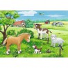 Ravensburger  2x12 stukjes jonge dieren op het platteland