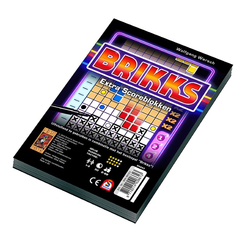 Brikks Scoreblokken (2 st.) - Dobbelspel, 999 games