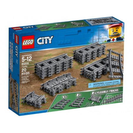 LEGO CITY - 60205 Rechte en gebogen rails