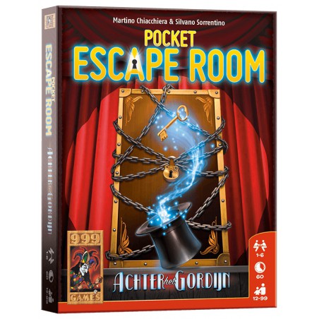 Pocket Escape Room: Achter het Gordijn - Kaartspel, 999games