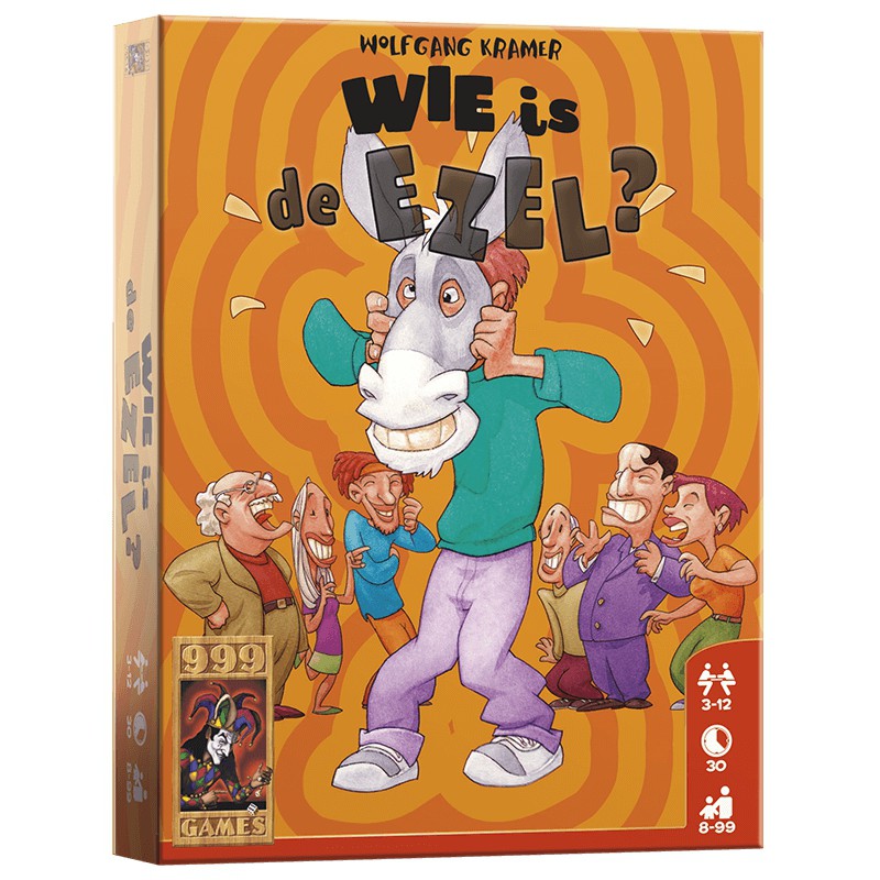Wie is de ezel? - Kaartspel, 999games