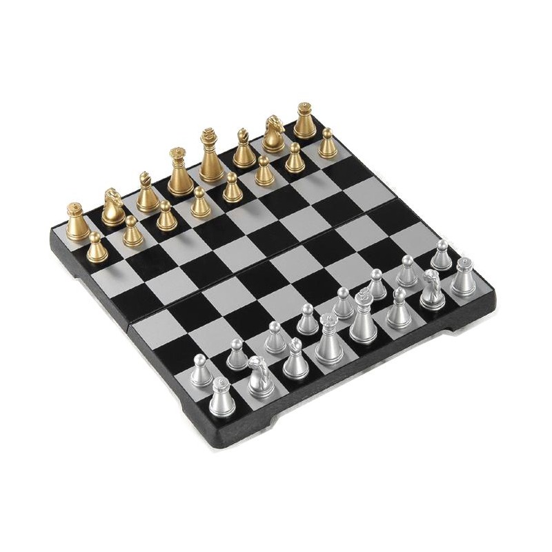 Magnetisch Schaakcassette goud/zilver 16cm