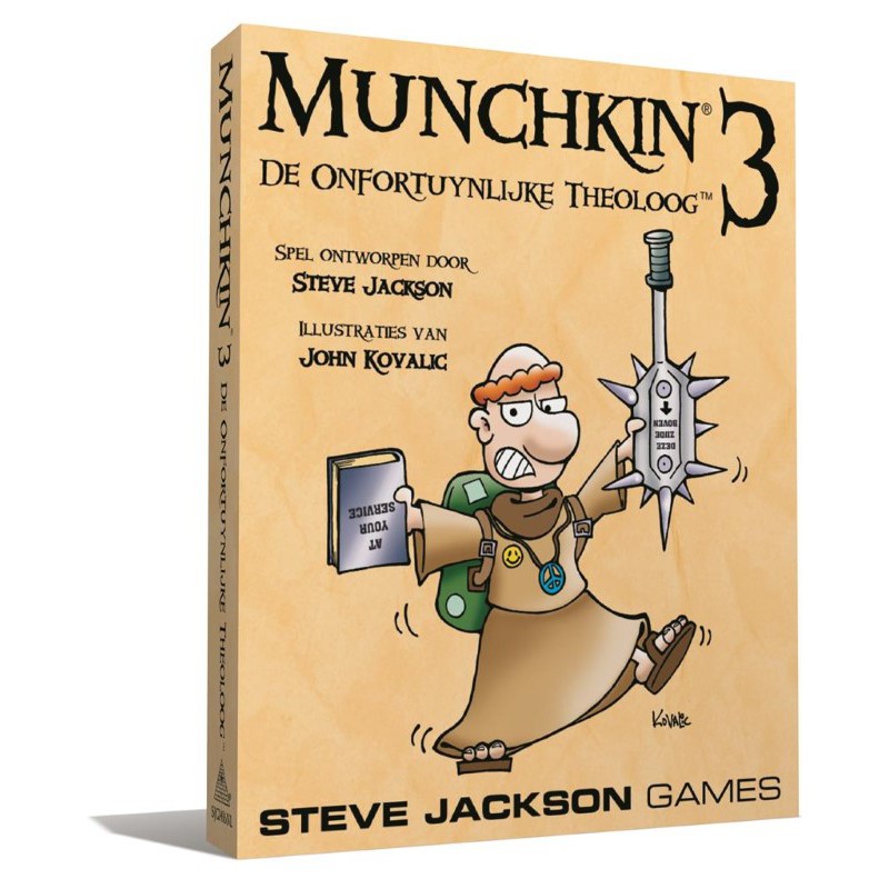 Munchkin 3:De Onfortuynlijke Theoloog - Kaartspel, Asmodee
