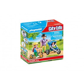 Playmobil City Life 70284 - Mama met Kinderen