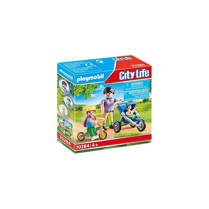 Hertogin wandelen spelen Playmobil City Life 70284 - Mama met Kinderen