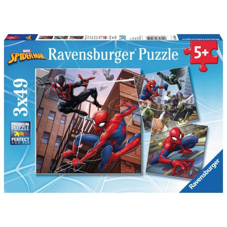 Ravensburger Spiderman in actie 3x49stukjes