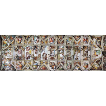The Sistine Chapel - Michelangelo Panorama , Eurographics 1000stukjes