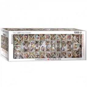 The Sistine Chapel - Michelangelo Panorama , Eurographics 1000stukjes