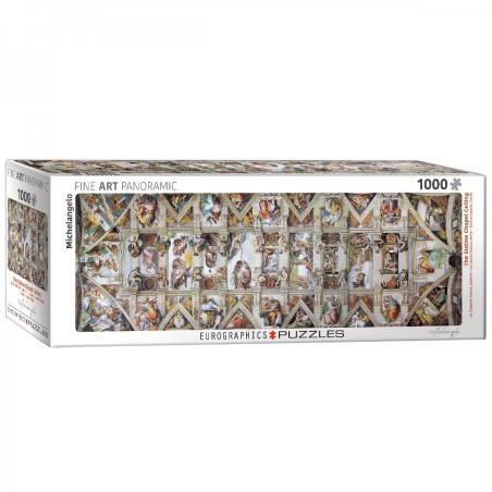 The Sistine Chapel - Michelangelo Panorama , Eurographics 1000stukjes