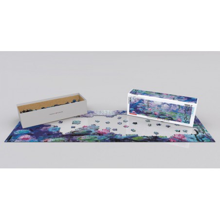 Waterlilies - Claude Monet, Panorama , Eurographics 1000stukjes Waterlilies - Claude Monet, Panorama , Eurographics 1000stukjes