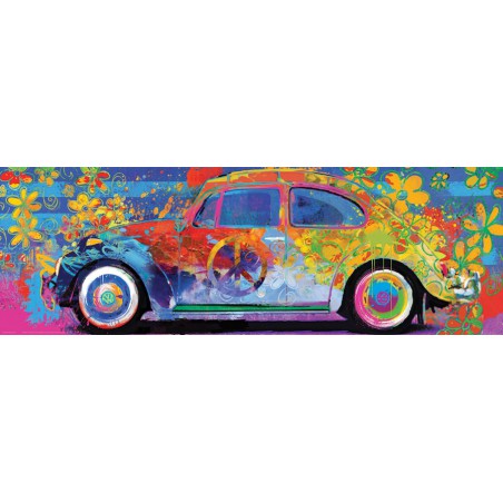 VW Beetle Splash, Panorama , Eurographics 1000stukjes VW Beetle Splash, Panorama , Eurographics 1000stukjes