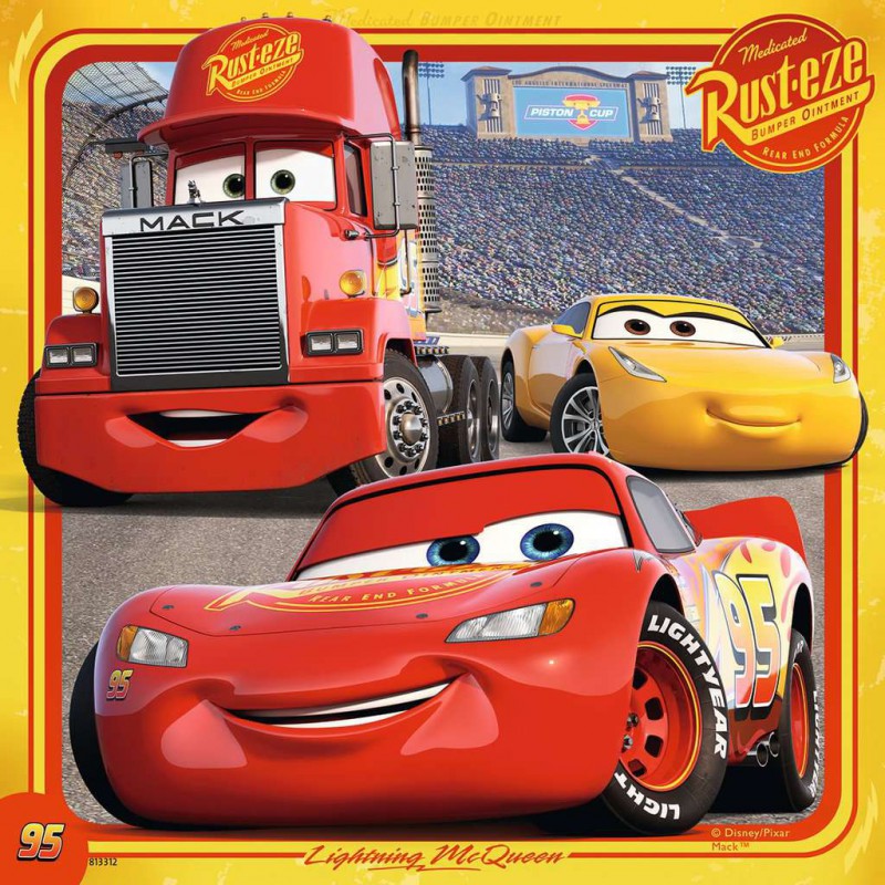 Disney Cars: Legendes van de baan 3x49p Ravensburger