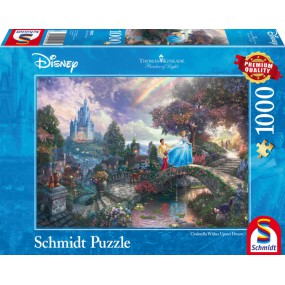 Disney Cinderella,  Kinkade 1000 stukjes