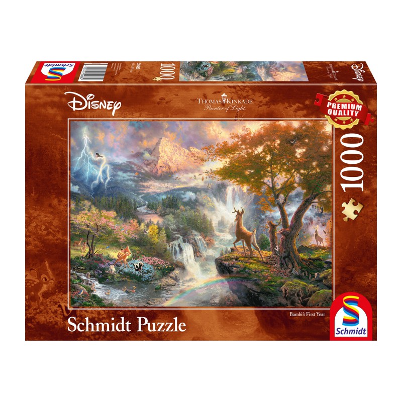 Disney Bambi,  Kinkade 1000 stukjes