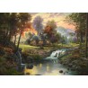 Mountain retreat Kinkade1000 stukjes Mountain retreat Kinkade1000 stukjes