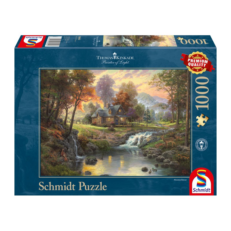 Mountain retreat Kinkade1000 stukjes