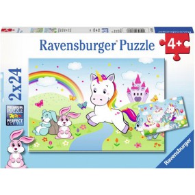 Sprookjesachtige eenhoorn 2x24p Ravensburger