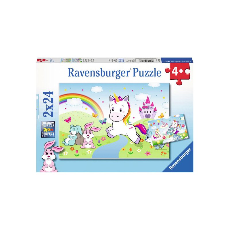 Sprookjesachtige eenhoorn 2x24p Ravensburger