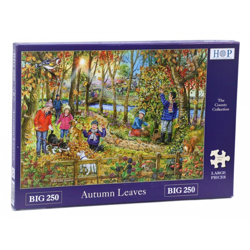 Autumn leaves, Hop 250 stukjes XL