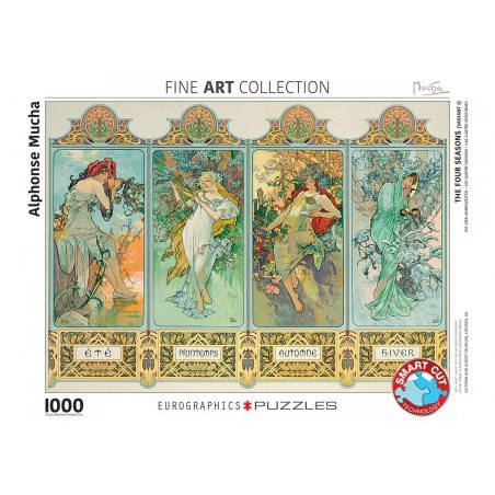 Four Seasons - Alphonse Mucha, Eurographics 1000stukjes