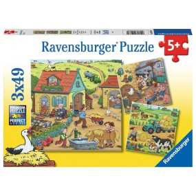 Op de boerderij 3x49p Ravensburger