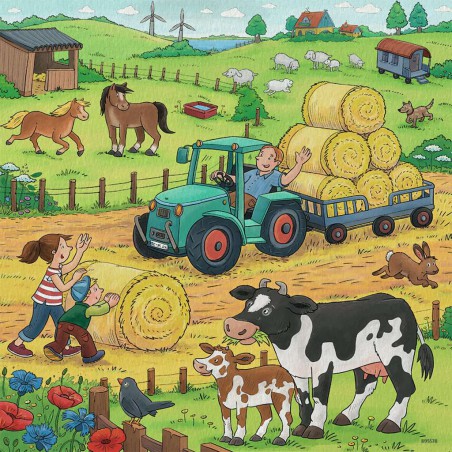 Op de boerderij 3x49p Ravensburger