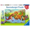 Spelende dino's 2x24p Ravensburger