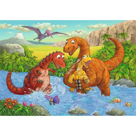 Spelende dino's 2x24p Ravensburger