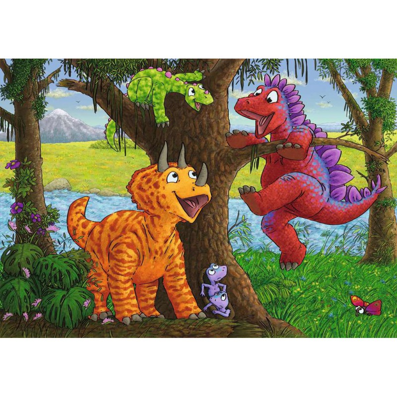 Spelende dino's 2x24p Ravensburger