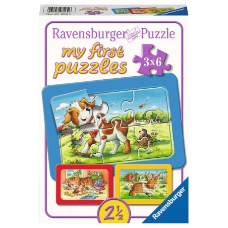 Mijn dierenvriendjes 3x6p Ravensburger