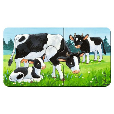 Dierenfamilies op de boerderij  9x2p Ravensburger