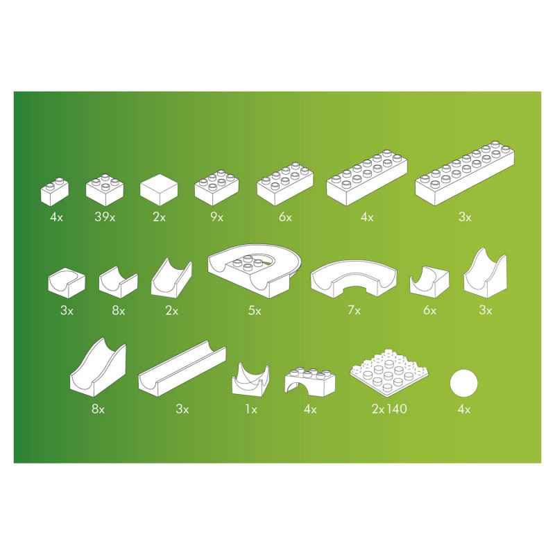 Hubelino Knikkerbaan,123dlg.