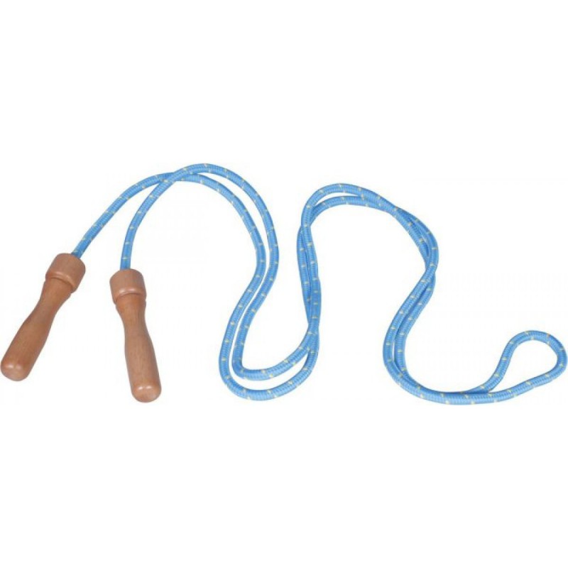 Springtouw 250cm met houten greep