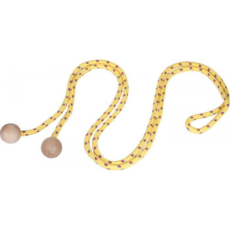 Springtouw 280cm met houten greep