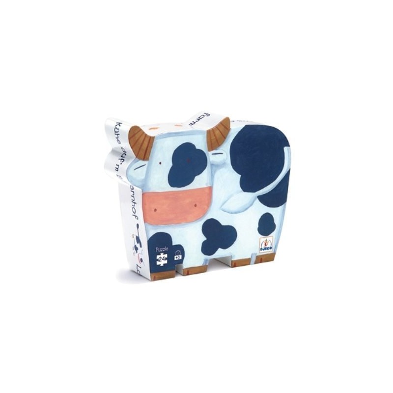 Djeco - Silhouette Puzzel: De Koe