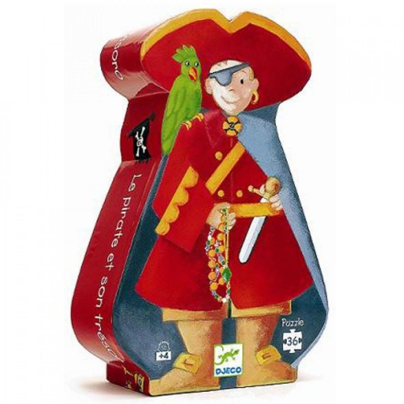 Djeco - Silhouette Puzzel: De Piraat