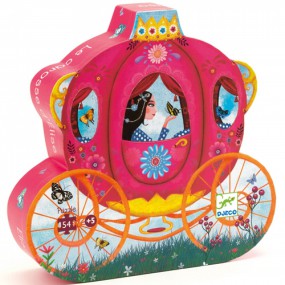 Djeco - Silhouette Puzzel: De Koets