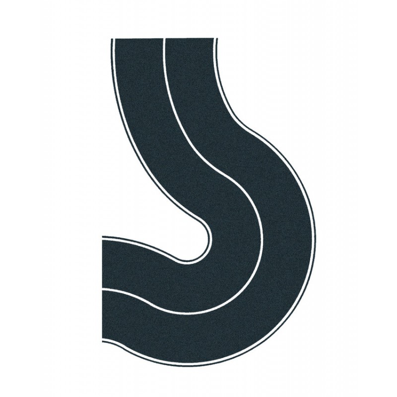 Straten-folie bocht "asfalt", Noch