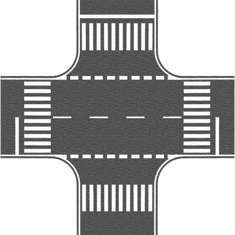 Straten-folie kruising "asfalt", Noch