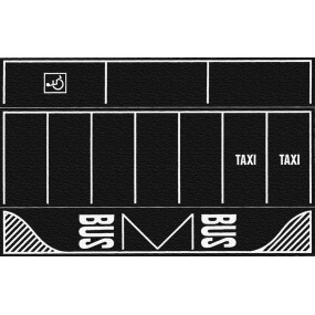 Straten-folie parkeerplaats "asfalt", Noch