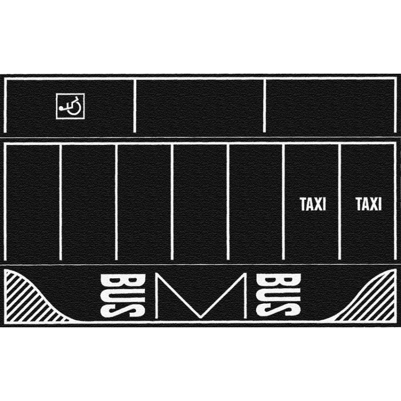Straten-folie parkeerplaats "asfalt", Noch