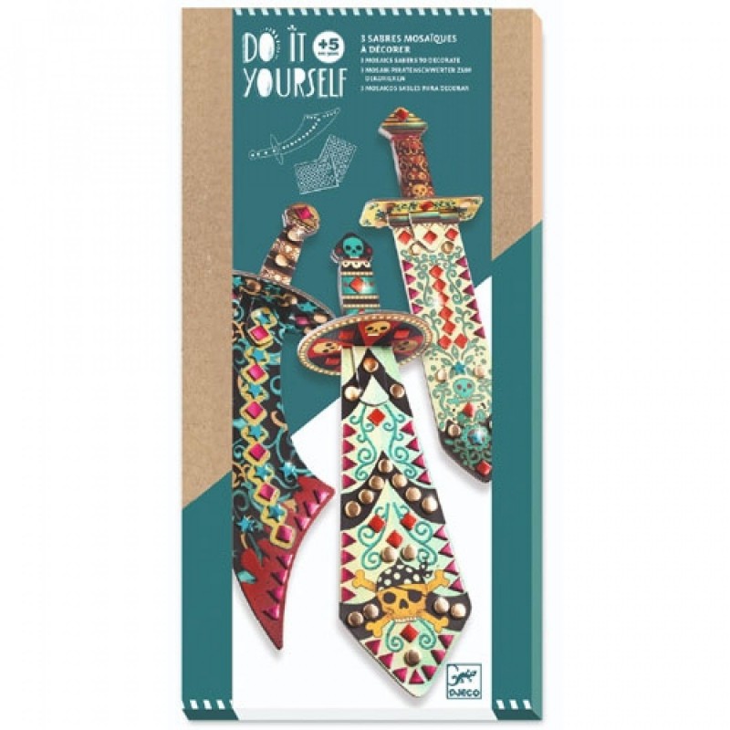Djeco - Mozaïek Maskers - Zwaarden