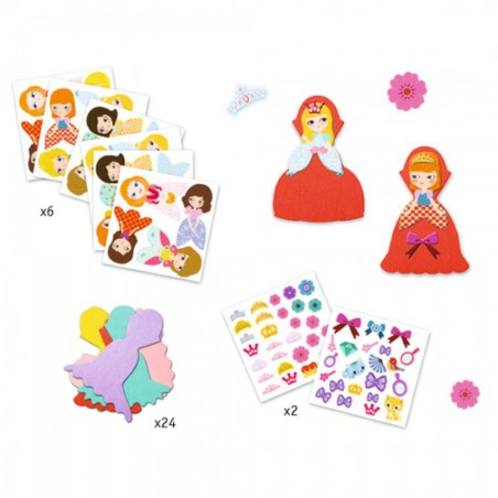 Djeco - Stickers - Ik hou van prinsessen