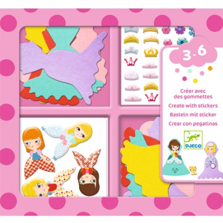 Djeco - Stickers - Ik hou van prinsessen