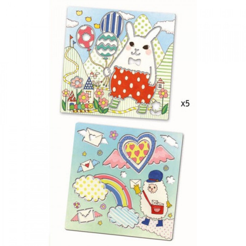 Djeco - Sjablonen - Fantasyland