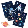 Djeco - Kraskaarten - Kosmische Missie